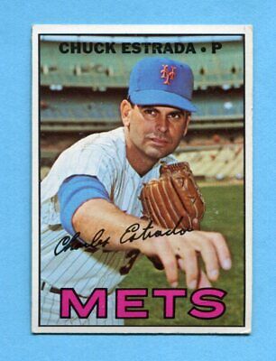 1967 Topps #537 Chuck Estrada New York Mets High Number Baseball Card EX+       