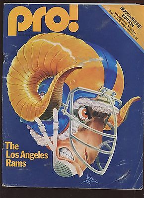 September 23 1979 NFL Program Los Angeles Rams at Tampa Bay Buccaneers VG