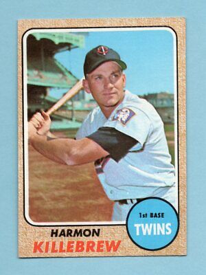 1968 Topps #220 Harmon Killebrew Minnesota Twins Baseball Card EX+ scra