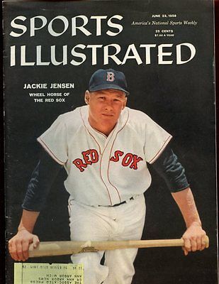 June 23 1958 Sports Illustrated Magazine With Jackie Jensen Boston Red Sox Co...