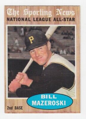 1962 Topps #391 Bill Mazeroski All-Star Pittsburgh Pirates Baseball Card Ex/Mt 