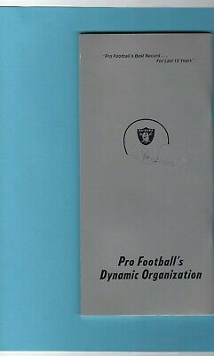 1975 Oakland Raiders NFL Media Guide