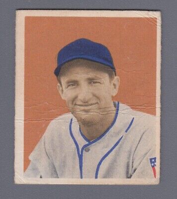 1949 Bowman #94 Mickey Vernon Cleveland Indians Rookie Baseball Card Low Grade 