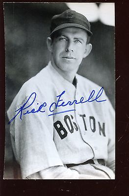 Rick Ferrell Boston Red Sox Autographed Photo Postcard Hologram