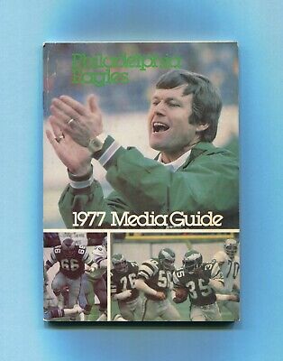 1977 Philadelphia Eagles NFL Media Guide Vermeil Bergey Hogan on Cover Papale in