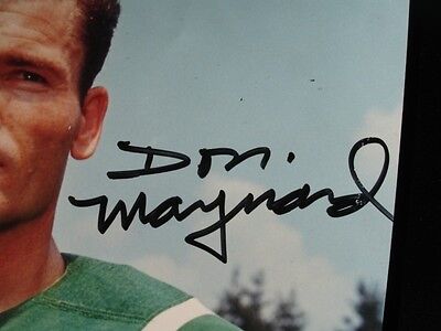 Don Maynard NY Jets Autographed 8" x 10" Color Photograph - B&E Hologram