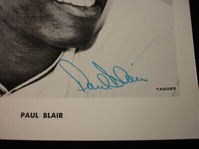 Paul Blair Baltimore Orioles Signed B&W Vintage 8x10 Photo by Tadder