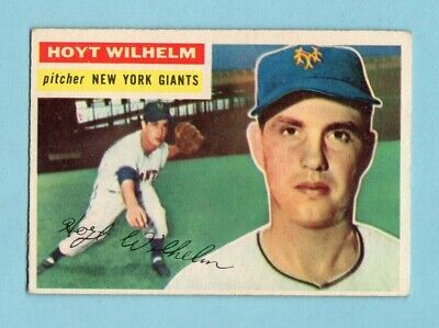 1956 Topps #307 Hoyt Wilhelm New York Giants Baseball Card EX