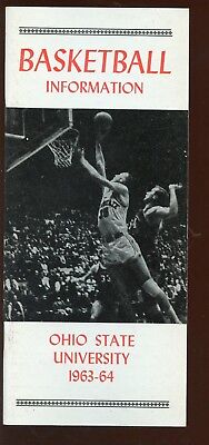 1963/1964 NCAA Basketball Ohio State University Media Guide NRMT 