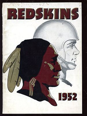 1952 NFL Washington Redskins Media Guide EX