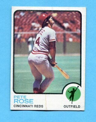 1973 Topps #130 Pete Rose Cincinnati Reds Baseball Card Low Grade  