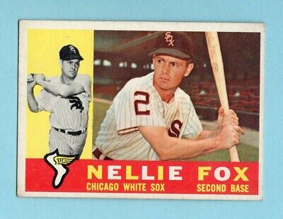 1960 Topps #100 Nellie Fox Chicago White Sox Baseball Card EX        