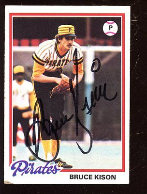 1978 Topps Baseball Card #223 Bruce Kison Autographed EX+