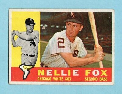 1960 Topps #100 Nellie Fox Chicago White Sox Baseball Card VG+     