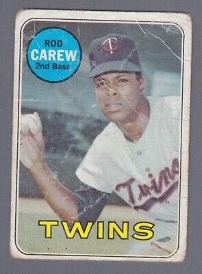 1969 Topps #510 Rod Carew Minnesota Twins Baseball Card Low Grade