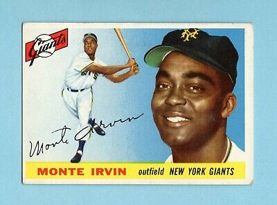 1955 Topps #100 Monte Irvin New York Giants Baseball Card EX