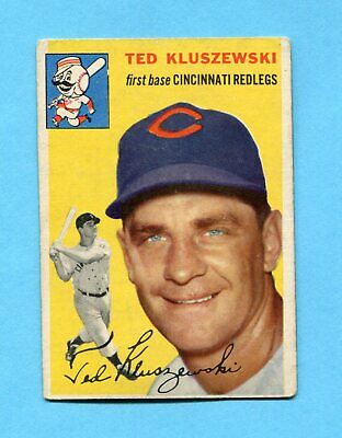 1954 Topps #7 Ted Kluszewski Cincinnati Reds Baseball Card VG