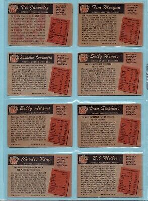 1955 Bowman Starter Set Lot of 61 Different Baseball Cards G - Ex/Mt isus