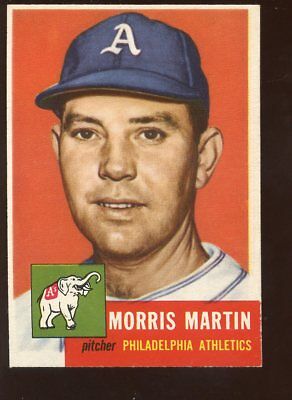 1953 Topps Baseball Card HIGH #227 Morris Martin NRMT