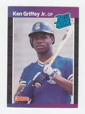 1989 Donruss #33 Ken Griffey Jr. Seattle Mariners Rookie Baseball Card Ex/Mt 