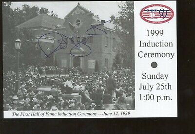 1999 BB Hall of Fame Induction Day 4 X 6 Postcard Autographed Robin Yount