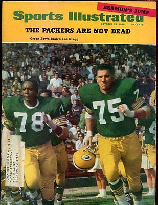 Oct 28 1968 Sports Illustrated Magazine With Forest Gregg Packers Cover EX+