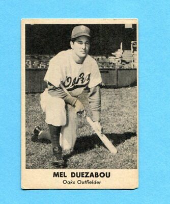 1949 Remar Bread Mel Duezabou Oakland Oaks Baseball Card Vg/Ex