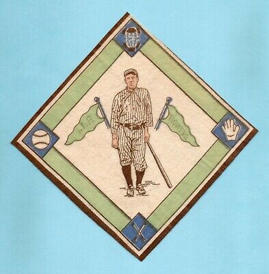 1914 B18 Blanket Tioga George Burns Detroit Tigers White Infield Variation  