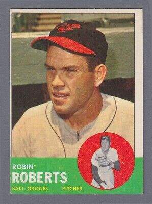 1963 Topps #125 Robin Roberts Baltimore Orioles Baseball Card Ex/Mt o/c