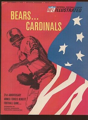 September 2 1966 NFL Program St. Louis Cardinals at Chicago Bears EXMT