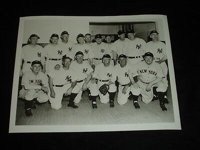 June 13, 1948 Babe Ruth Bows Out Original Photo w/ NY Yankees 25th Anniv Players