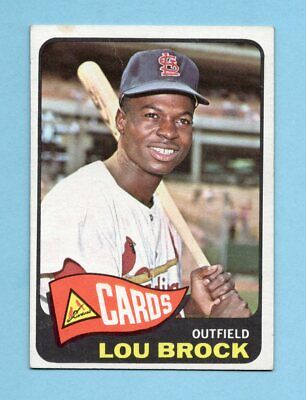 1965 Topps #540 Lou Brock St. Louis Cardinals Baseball Card EX+- E/M ap wrk/str 