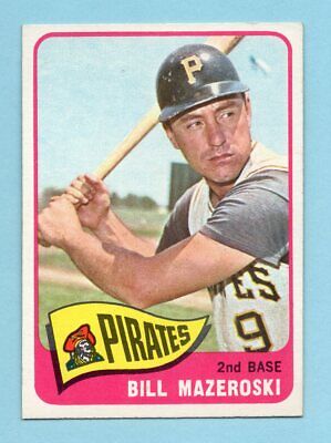 1965 Topps #95 Bill Mazeroski Pittsburgh Pirates Baseball Card Ex/Mt        