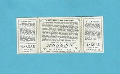 1912 T202 Hassan Triple Folders Close Play at Home Plate Baseball Card E ap cre 