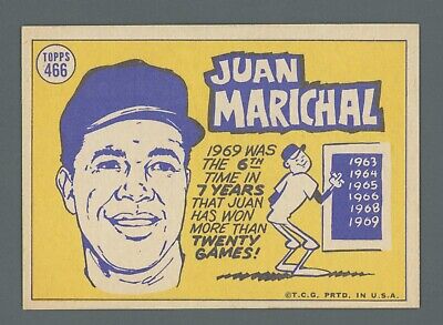 1970 Topps #466 Juan Marichal All-Star San Francisco Giants Baseball Card NM o/c