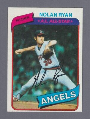 1980 Topps #580 Nolan Ryan California Angels Baseball Card NM  