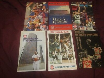 1973/2000 NBA Basketball Detroit Pistons Media Guides 17 Different EX/NRMT