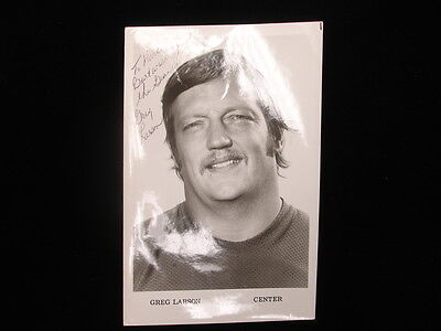 Greg Larson New York Giants Autographed 5″ x 7 + 1/2″ Photo