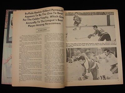 March 1971 Hockey World Magazine - Gilbert Perreault Cover