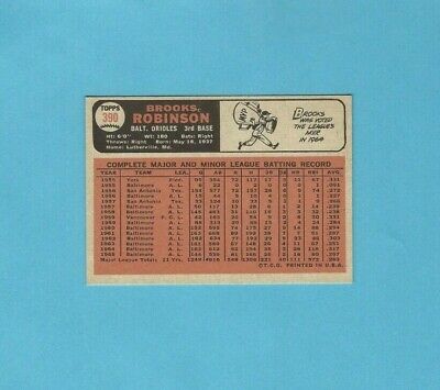 1966 Topps #390 Brooks Robinson Baltimore Orioles Baseball Card NM o/c