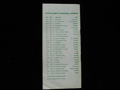 1979-80 Ohio University Basketball Media Guide - EX