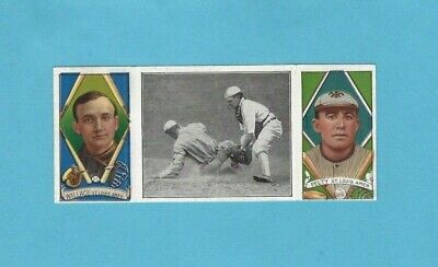 1912 T202 Hassan Triple Folders Close Play at Home Plate Baseball Card E ap cre 