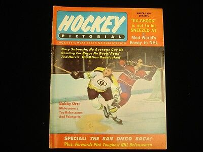 March 1970 Hockey Pictorial Magazine - Bobby Orr Bruins Cover