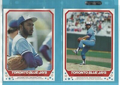 1982 O-Pee-Chee Toronto Blue Jays & Montreal Expos Baseball Poster Set of 24 NM 