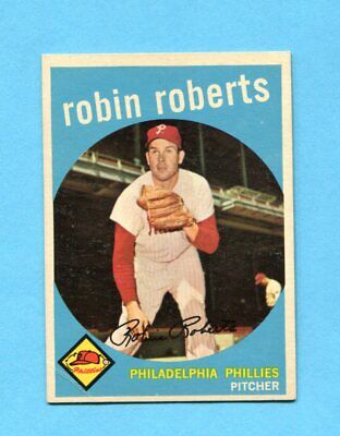 1959 Topps #352 Robin Roberts Philadelphia Phillies Baseball Card Ex/Mt ap cres