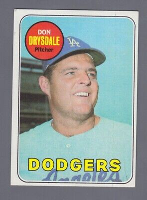 1969 Topps #400 Don Drysdale Los Angeles Dodgers Baseball Card Ex/Mt   