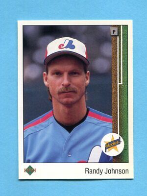 1989 Upper Deck #25 Randy Johnson Montreal Expos Rookie Baseball Card NM ap lgtc