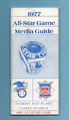 1977 All-Star Game Media Guide (scored neatly inside) includes All-Star Ballot