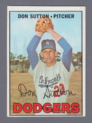 1967 Topps #445 Don Sutton Los Angeles Dodgers Baseball Card Ex/Mt o/c pm    