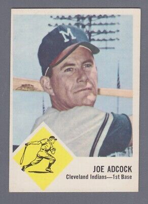 1963 Fleer #46 Joe Adcock Milwaukee Braves Baseball Card Ex/Mt o/c  